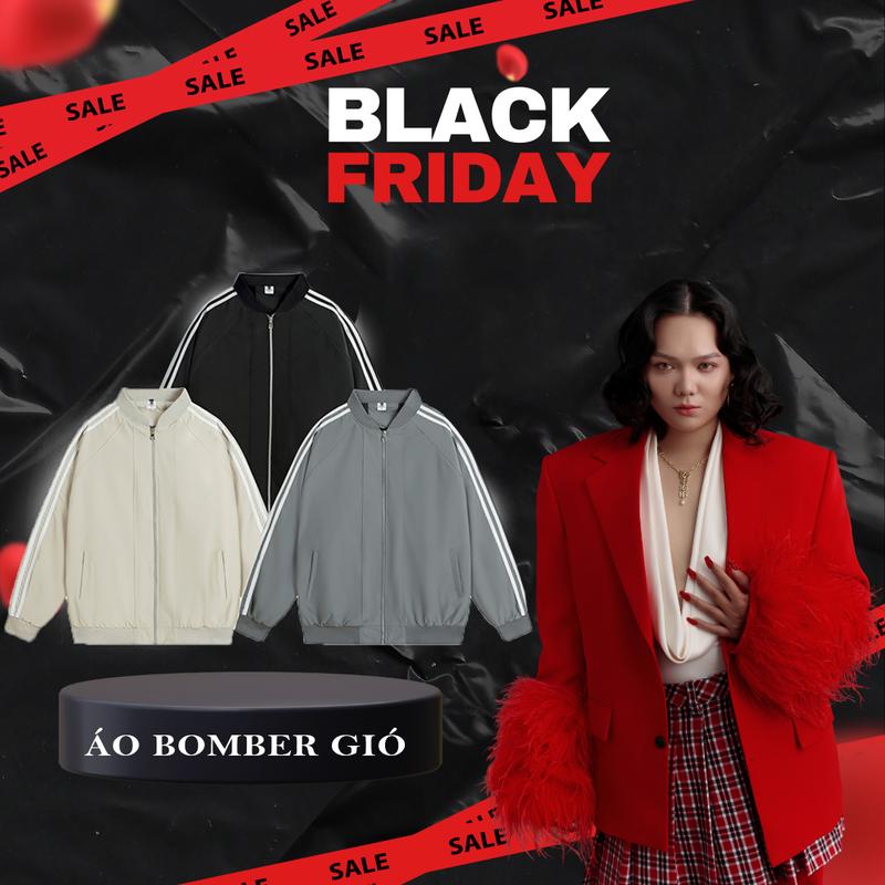 Áo khoác nam nữ gió Bomber DAGUL trơn 2 lớp - phối viền - tay dài - trượt nước cản gió (M-10)