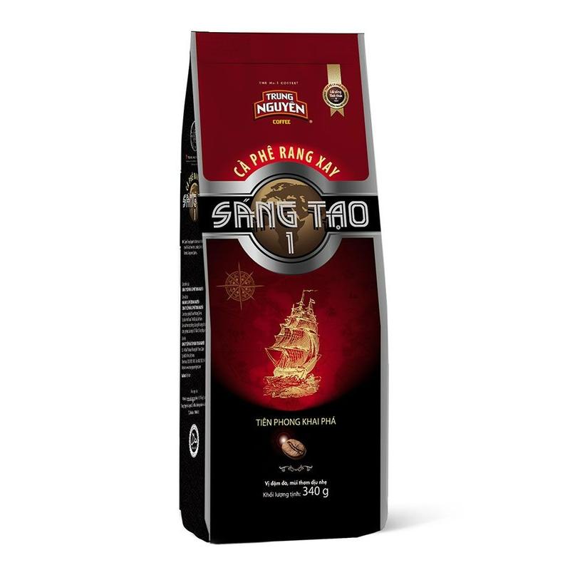  Cà phê rang xay Sáng Tạo Số 1 Trung Nguyên 340gr - Cafe Coffee Robusta 