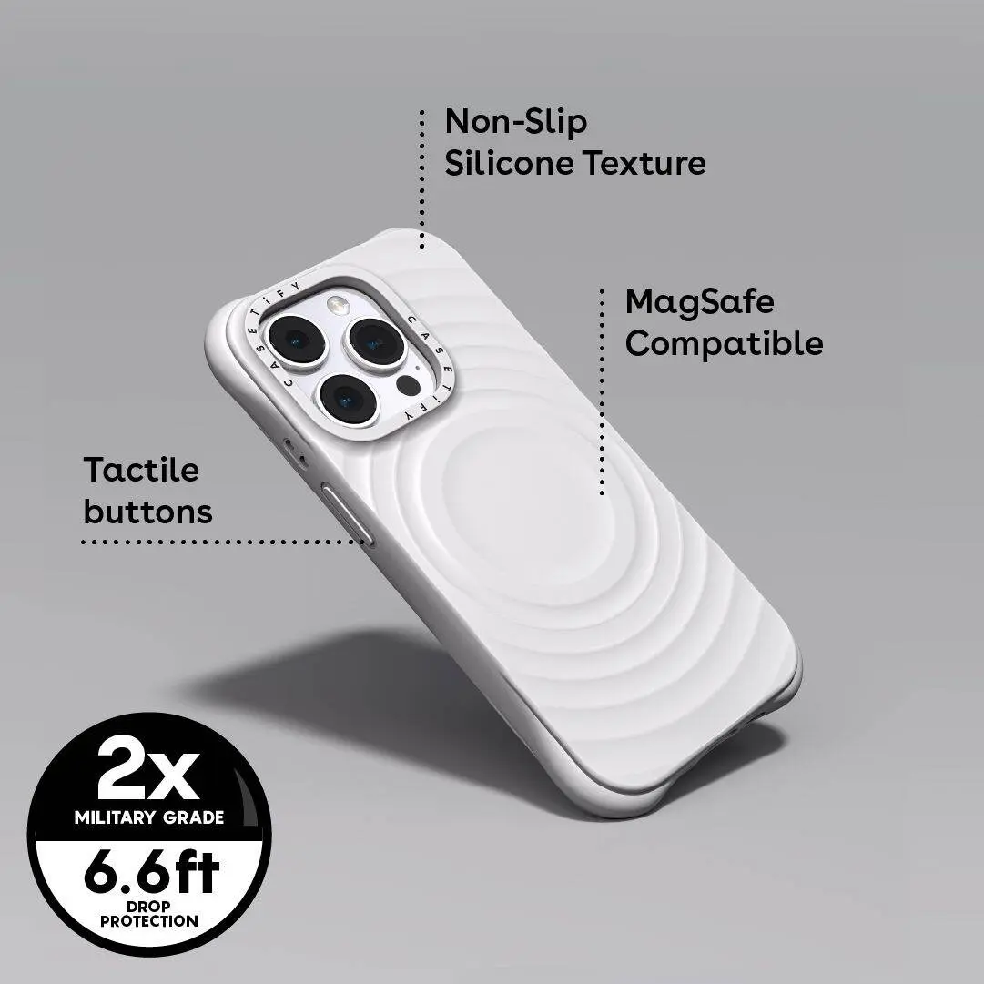 CASETiFY Ripple Case - White Magsafe for iPhone 17 Pro Max