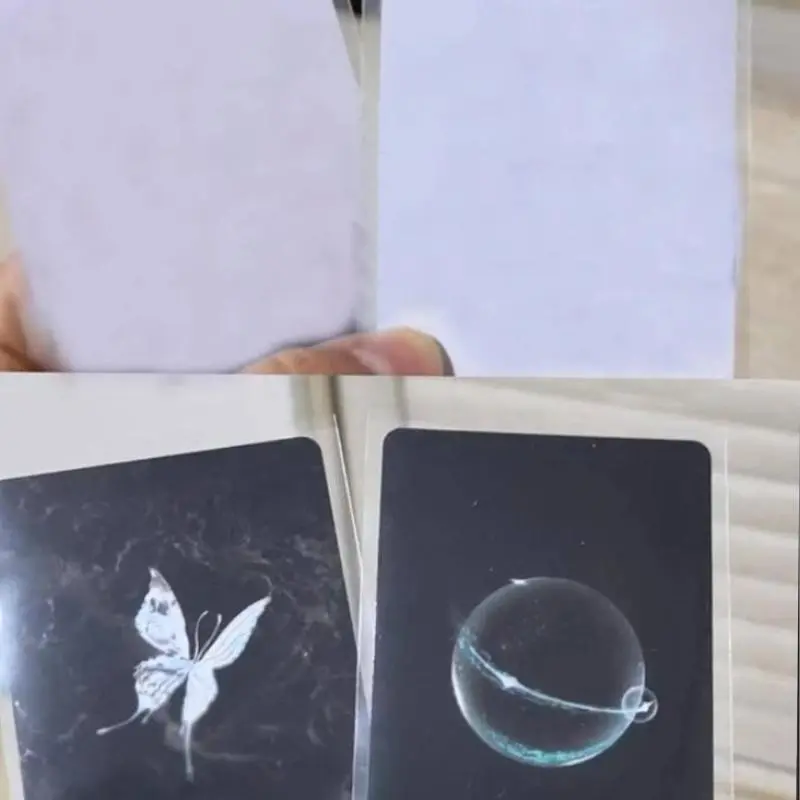 50pcs Clear Card Protector, Wateproof Card Cover, Card Sleeves, Office Supplies 4