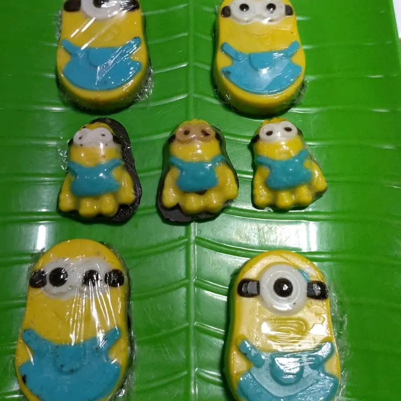 COKLAT BAR KARAKTER LUCU,COKLAT KARTUN BUAH, COKLAT WARNA WARNI, COKLAT KARAKTER 3 DIMENSI Bebas Susu 4