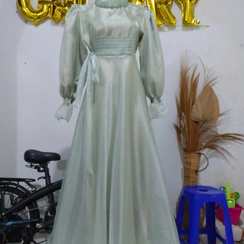 DRESS ORGANZA CRISTAL PREMIUM Gamis Seragam 1