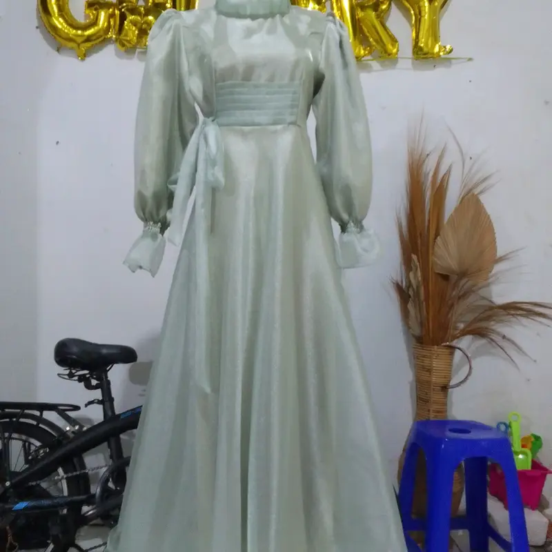 DRESS ORGANZA CRISTAL PREMIUM Gamis Seragam 1