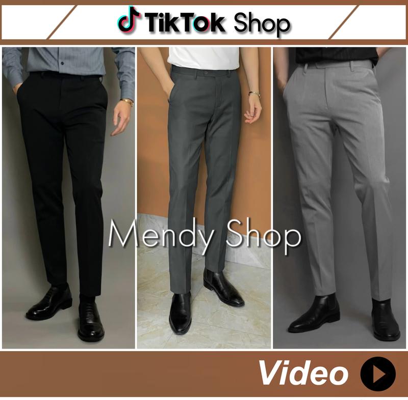 Quần Âu Nam Cashmere chất liệu thoáng mát Menswear Pants tối giản quandai quần 1
