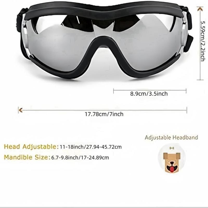 Adjustable Dog Goggles, Cute Sunglasses, Anti-UV Sun Glasses, Eye Wear Protection, Dogs Windbreak Eyeglasses, Pet Supplies 1