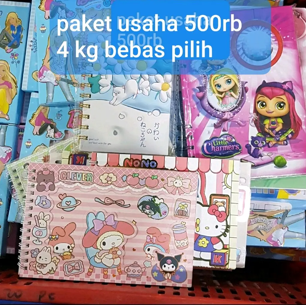 paket usaha notebook / acc  500rb ( 4 kg ) bebas pilih