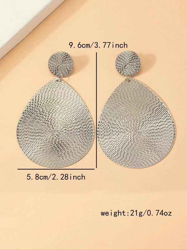 Boho Style Water Drop Design Dangle Earrings, Exaggerated Geometric Pendant Earrings for Women, Fashion Jewelry for Party, Daily Decor, Trendy All-match & Exquisite Jewelry for Birthday Gift 1