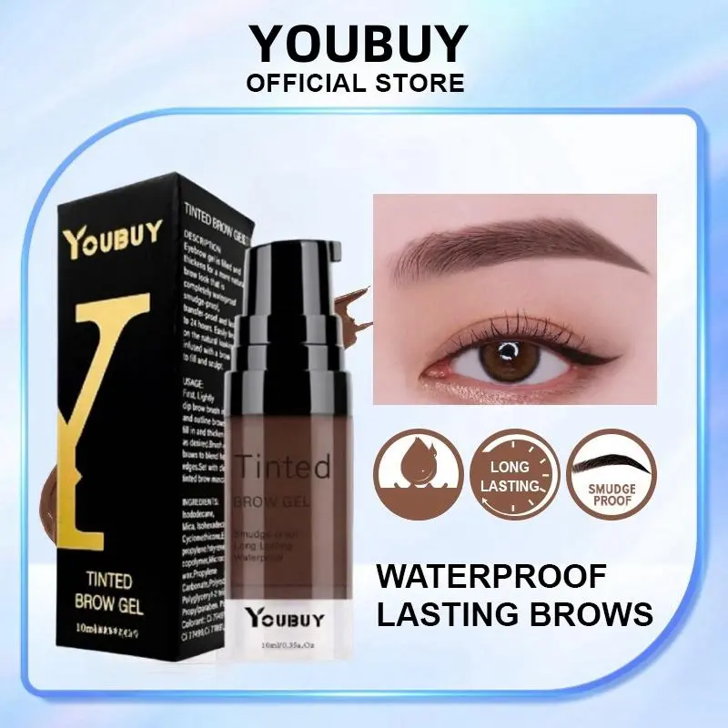 Kem Lông Mày, YOUBUY, Gel Lông Mày Không Thấm Nước, Lâu Trôi, Kem Lông Mày Có Màu, Xà Phòng Lông Mày, Chống Mồ Hôi, Trang Điểm Mắt Tự Nhiên