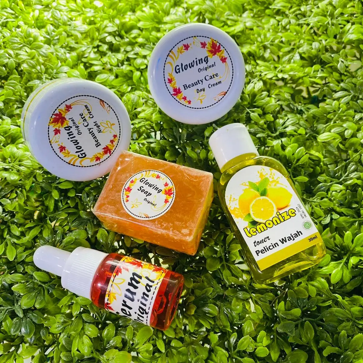 CREAM GLOWING ORIGINAL PAKET 5 Mencerahkan Wajah