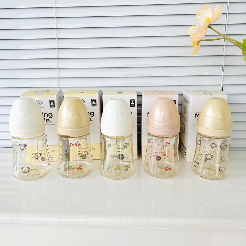 [Tặng Khăn Sữa] Bình Sữa Grosmimi PPSU Hàn Quốc Dung Tích 200ml Và 300ml Kem