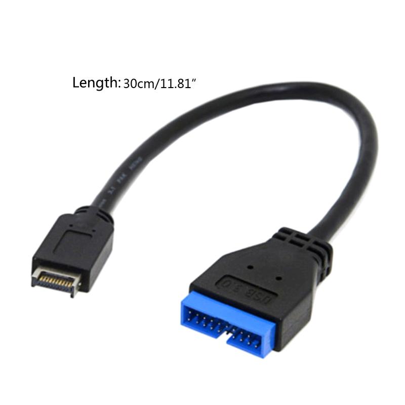 Product Introduction of USB 3.0 Motherboard 20 Pin Male to USB 3.1 Female Extension Cable Extender 0