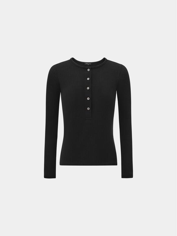 Áo thun body chất liệu len MONO TALK_MFOT24W-T20006FT