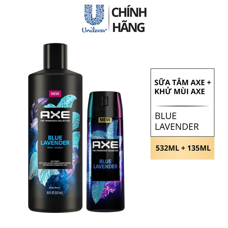 Combo Sữa Tắm Nước Hoa Nam Cao Cấp AXE 532ml và Xịt thơm nước hoa cao cấp AXE 135ml [3]