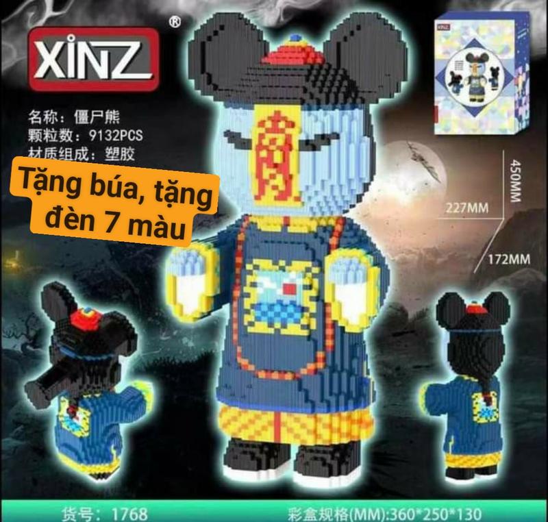 Hàng Sẵn Độc lạ xếp hình cương thi 45cm có ngăn kéo , mô hình lắp ghép  siêu đẹp! Xếp hình cương thi , đồ chơi quà tặng, trưng bày