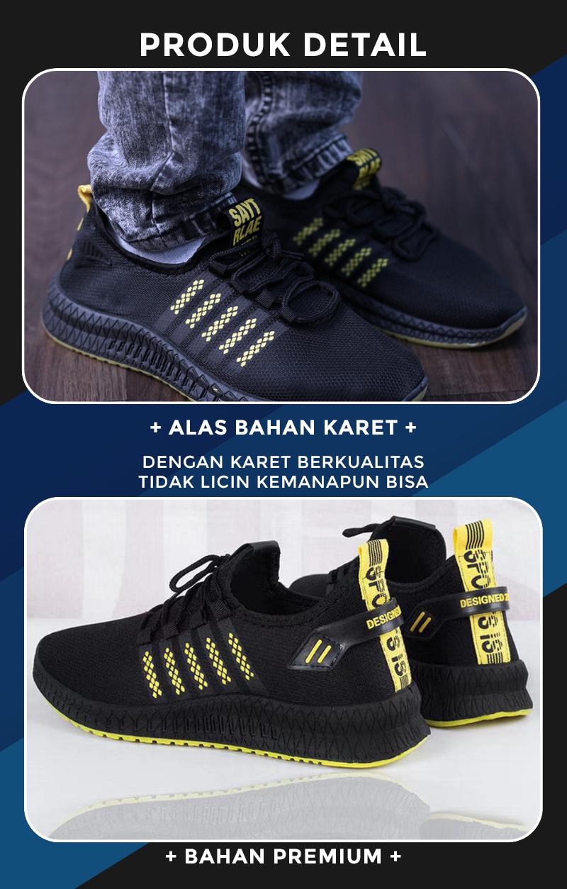 RJT Curry Black - Sepatu Sneakers Pria Casual Olahraga Shoes Running Sport Kasual Hitam