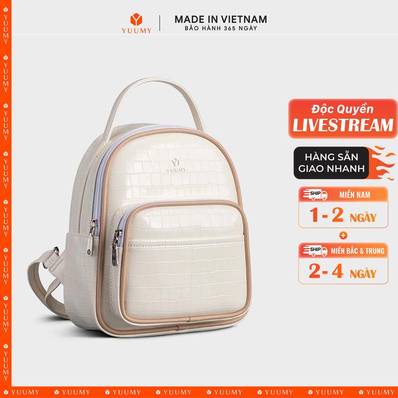 (Độc Quyền Livestream) Balo Yuumy (Thời trang nữ thiết kế tối giản - Balo da Verein YBA83)