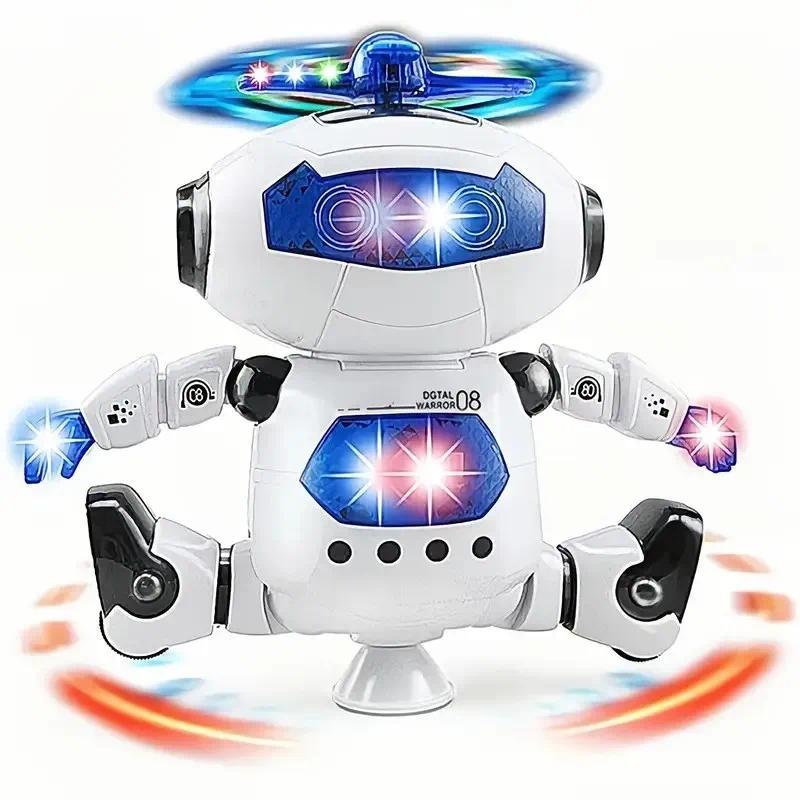 Đồ Chơi Robot Điện, Nhảy Vũ Trụ, Xoay 360 Độ, Có Đèn Và Âm Nhạc, Hồng Ngoại, Thích Hợp Cho Bé Trai, Đồ Chơi Trẻ Em Pin Toy