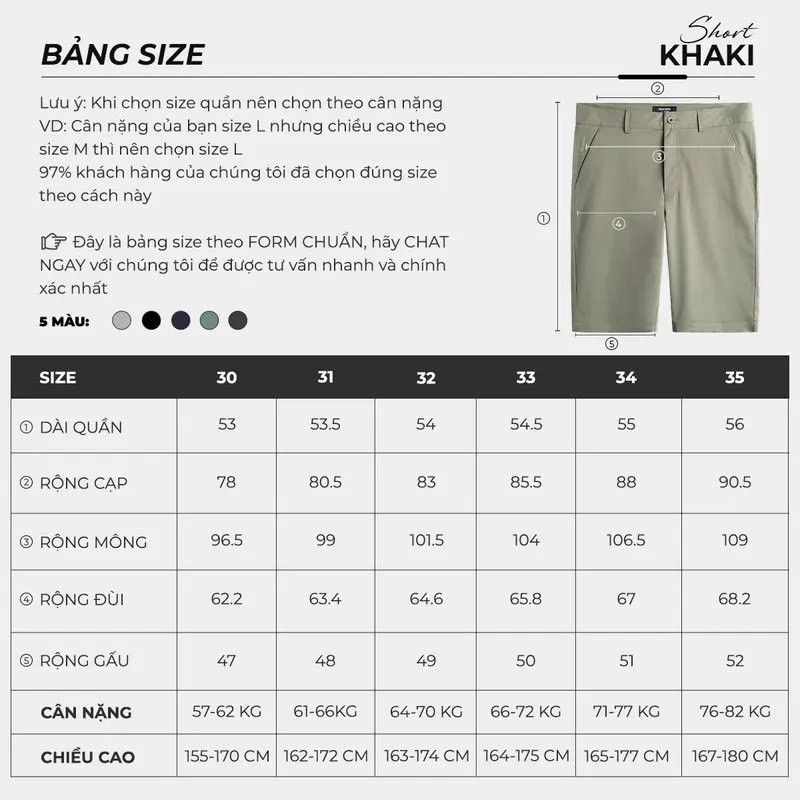 Quần Short Nam MKS01 Chất Liệu KaKi Dày Dặn Form Âu Nhiều Màu Sắc Dễ Mix Đồ Thương Hiệu Guzado 1