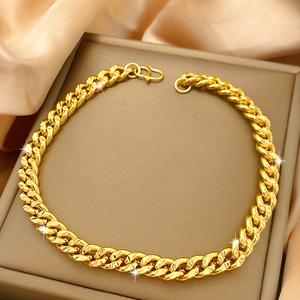 Gelang Tangan Ukiran, Gaya Hip Hop Bling Bling, Uniseks, Hiasan Emas Pasir Vintaj Perak Perhiasan Permata Bangles Barang Kemas Bracelets