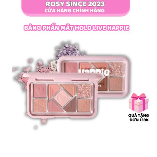  HÀNG CÓ SẴN MỚI VÈ  HOLD LIVE  Bảng Phấn Mắt Hold Live 9 Ô Happie lấp lánh  HL630  lên màu chuẩn bền màu lâu trôi chính hãng 10g Nữ Cosmetic Trang Điểm Eyeshadow Women Mỹ Phẩm 
