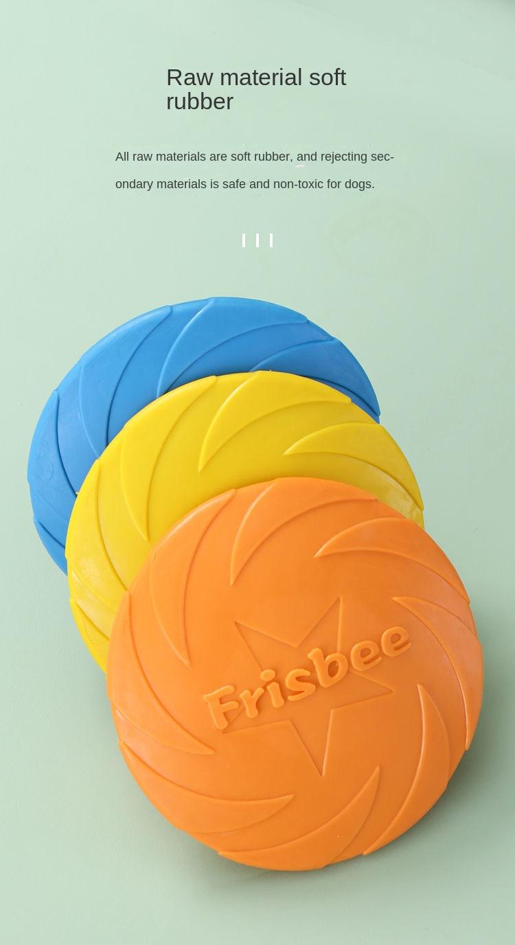 Product Introduction of Dog Frisbee Durable Silicone Pet Toy Training Supplies Golden Retriever Flying Disc Floating Border Collie Competition Labrador 9