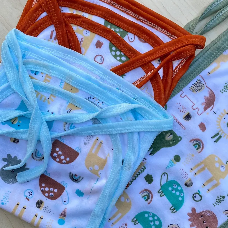 6/12pcs Popok Bayi Baru Lahir Newborn Popok Tali Bayi AYAKAN BABY Diapers 1