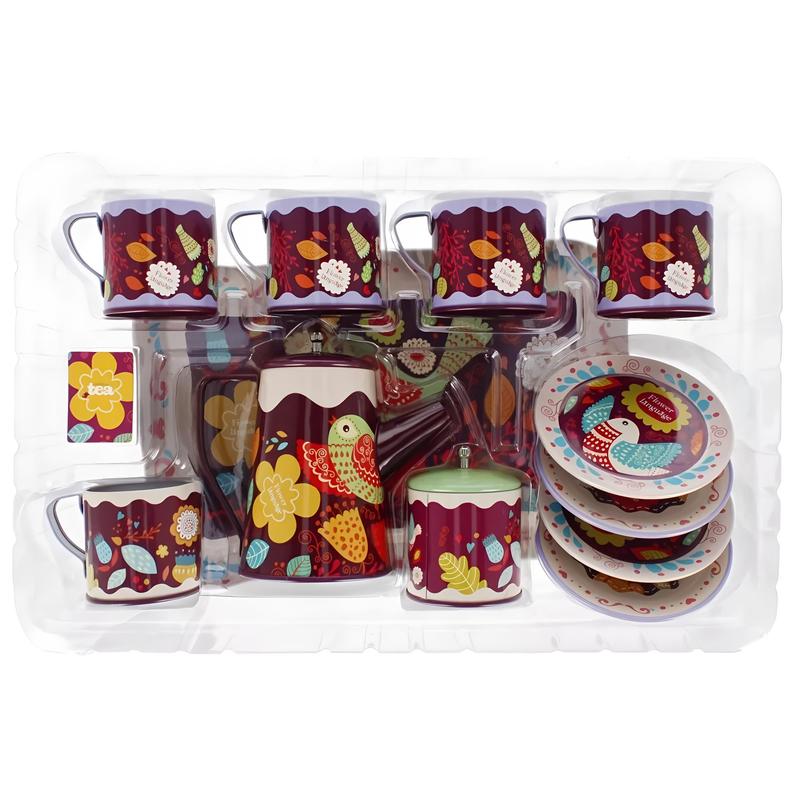 Simulation Tea Time Set Toy, 1 Set Pretend Play Afternoon Tea Set, Pretend Play Toy for Preschool Kindergarten Girls 4