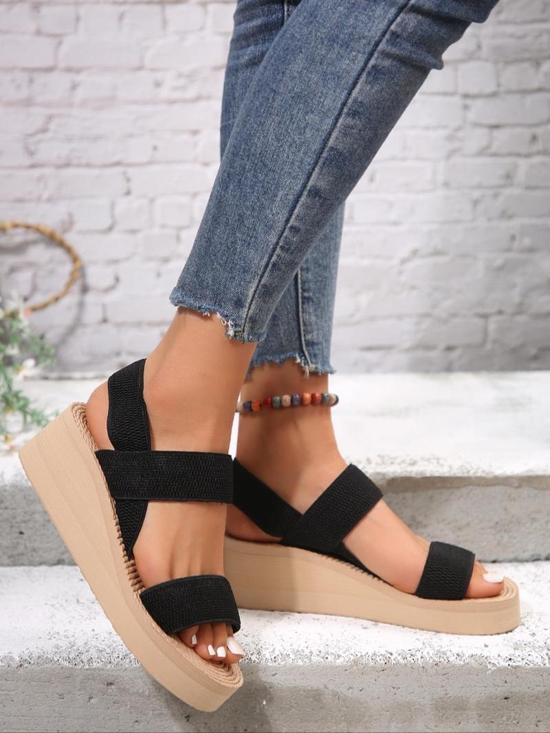 Product Introduction of Women's Fashionable Minimalist Sandals, Casual Comfortable Lightweight Sandals for Beach, All-match Sandals for Daily Wear, Walking Shoes 7