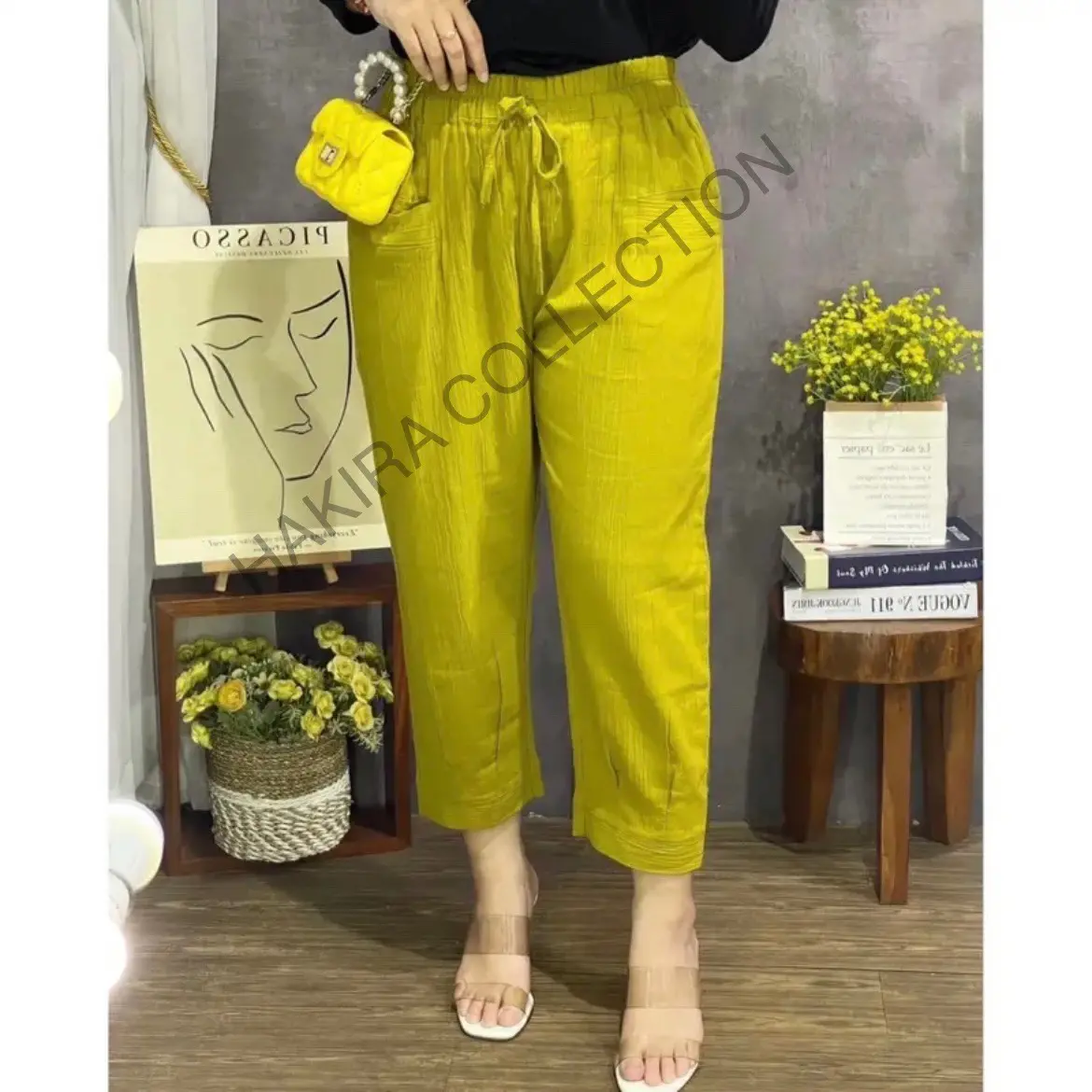 korean pants model 7/9 terbaru Wanita