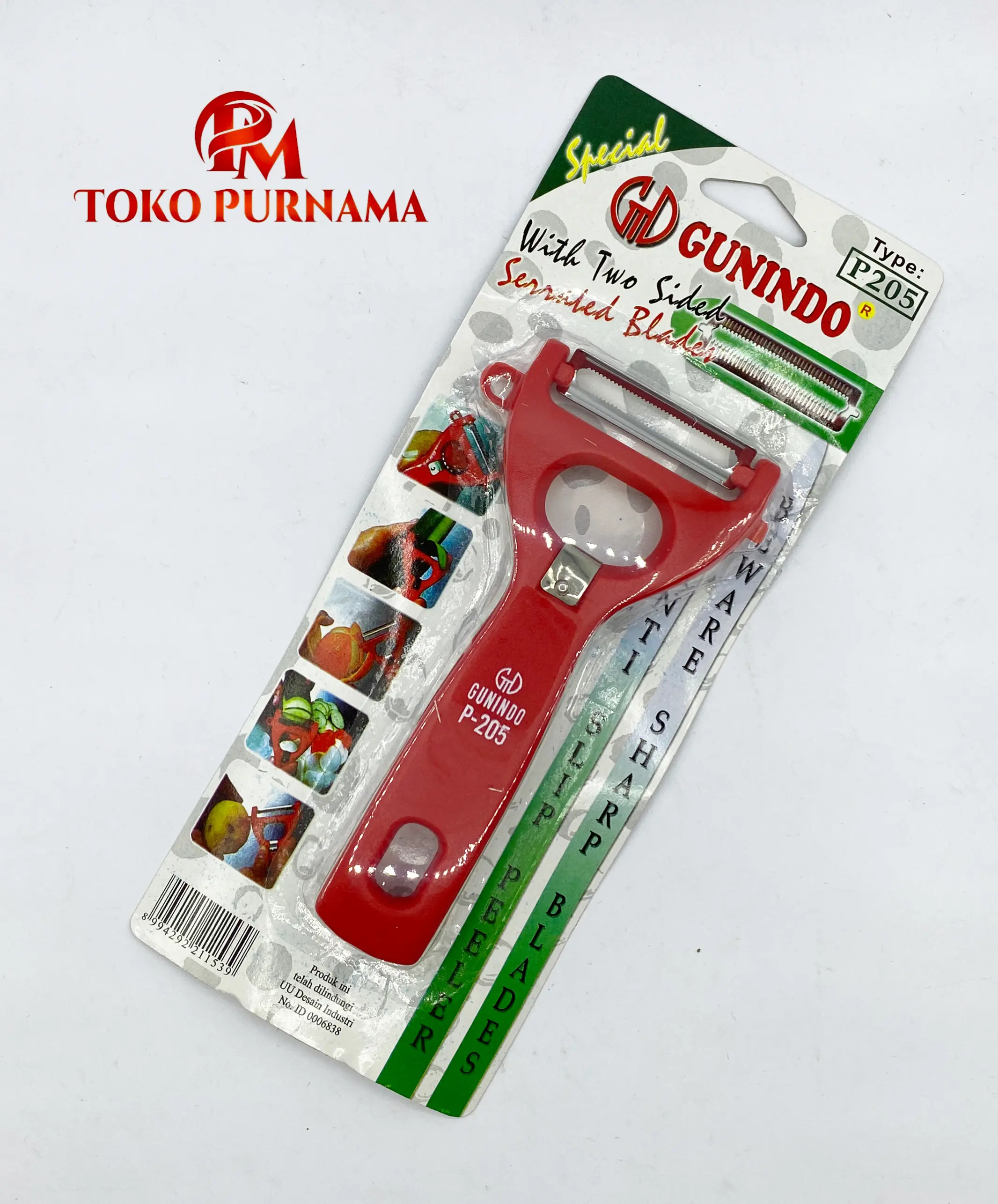 Peeler Gunindo P205/pisau kupas buah