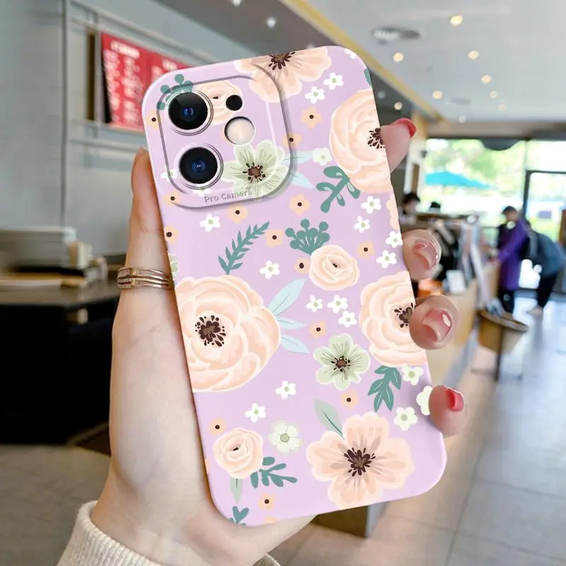 Softcase For POCO X3 X3 NFC M3 Slikon Case Indah Floral Anticrack Casing Handphone