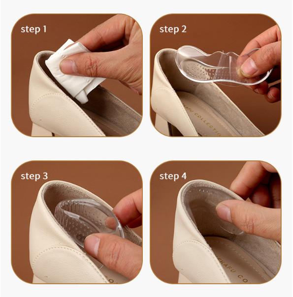 Product Introduction of Miếng lót giày chống nhấc gót cao cấp cao su non mềm mại, miếng lót chống trầy xước tổn thương da miếng  dán chân silicon 0