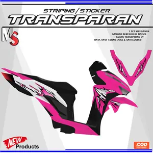 VARIASI TRANSFARAN UV / Striping Transparan Vario Led New Gen 1 Hologram Print Mode 2 Warna vietnam MS02
