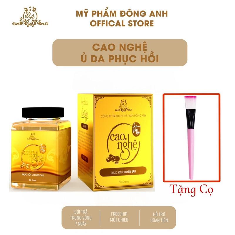 ( Tặng Cọ ) Mặt Nạ Nghệ ( Ủ Cao nghệ ) - Hỗ Trợ Mờ Thâm - Nám - Sạm - Tàn Nhang  Collagen X3 - Mỹ Phẩm Đông Anh, Sản Phẩm Skincare Nam,Nữ