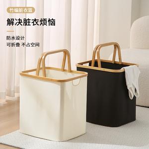 Modern simple laundry basket foldable fabric bathroom bathroom bathroom laundry basket household desktop storage box laundry basket