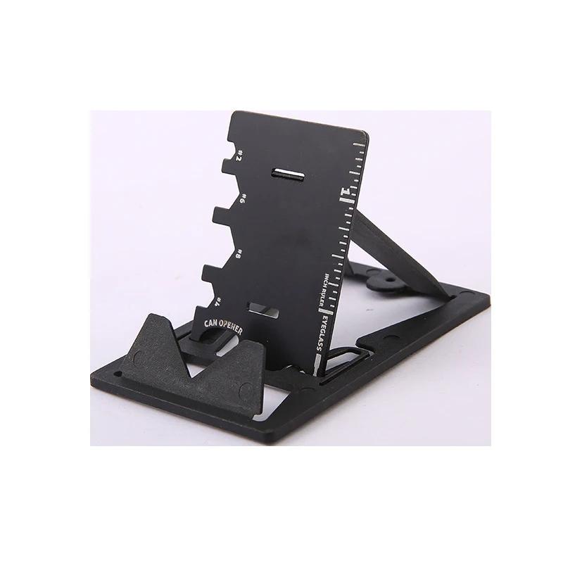 Product Introduction of New 1 Pc Multifunction Folding Mobile Phone Bracket Mini EDC Tool Card Bottle Opener Screwdriver Wrench for Travel Outdoor 2