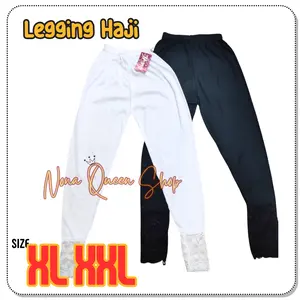 Androk Celana Aladin Putih-Hitam / Celana Dalaman Haji / Celana Daleman Gamis / underok / Handrok Murah
