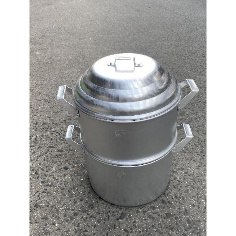 [Kèm Muôi] Nồi hấp xôi Nhôm Hải Phòng, chõ đồ 2tầng THÂN RỜI 1kg, 2kg, 3kg, 4kg, 5kg nếp - Hàng VNXK