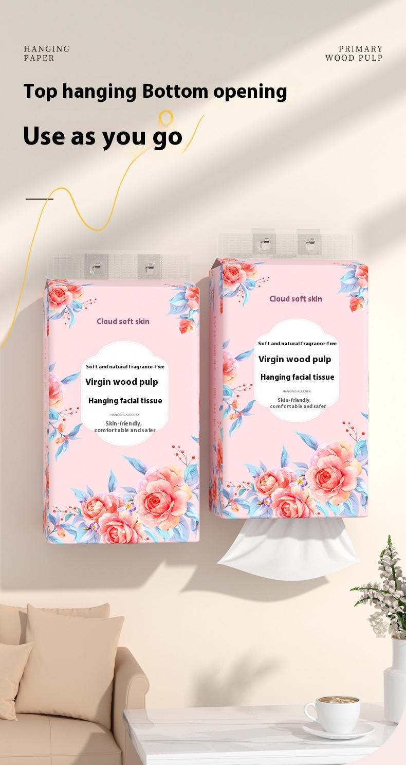 Product Introduction of Premium Original Wood Pulp Hanging Tissue for Home Use 0