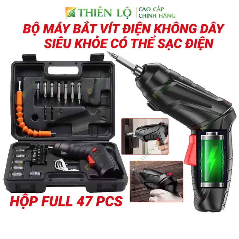 Máy Khoan Mini 12V 13W Thiên Lộ Đa Năng Đánh Bóng Chạm Khắc Khoan - Tặng 24 Phụ Kiện 0