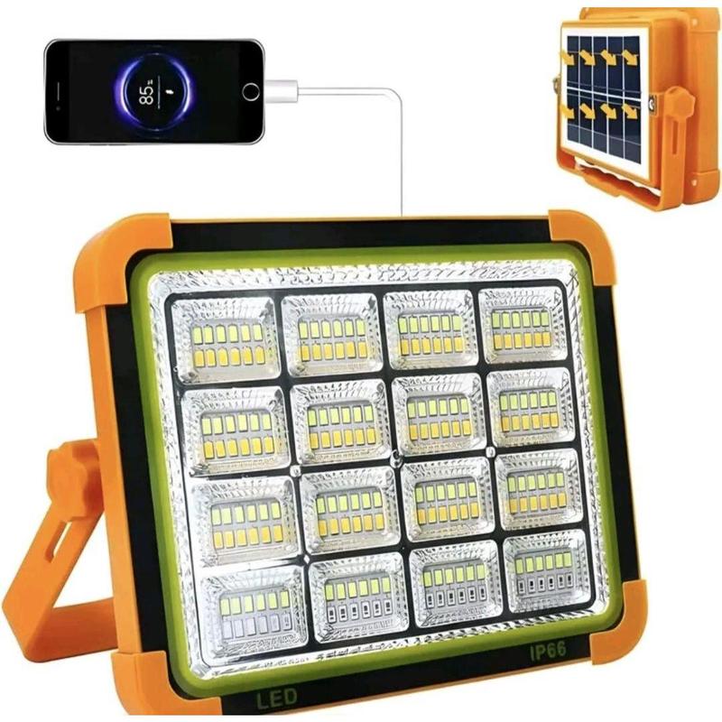 Lampu LED Solar Charging D8 1000W/2000W Asli Baru, Portable Multifungsi ...