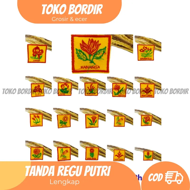 Tanda regu Pramuka putri Tanda regu bunga ( lengkap ) 1