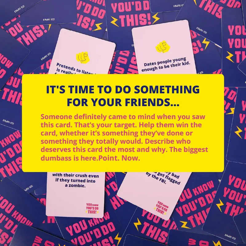You Know You'd Do This Party Game, 1 Box Hilarious Card Game, Board Game for Adults, College Hangouts, Bachelorette Parties, Gatherings 2