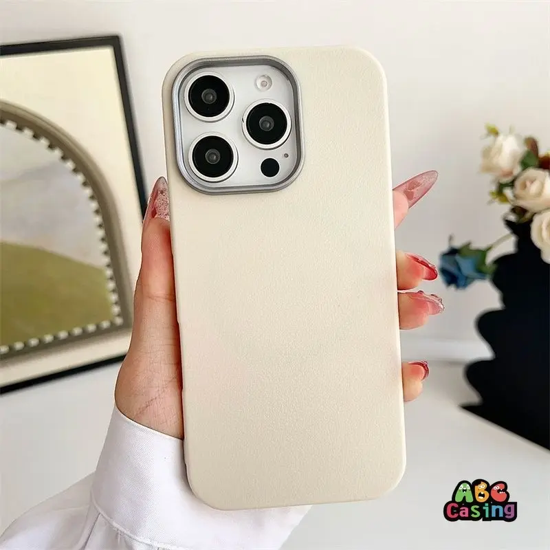 Casing Hp Untuk Samsung A15 A05 A05S A14 A35 A10s A04E A20S A04 A25 A12 A13 A03S A54 A32 A33 A55 A22 A24 A51 A34 M12 A31 A02S A03 A20 A30 A11 A23 A04S A50S A53 A52 A50 A21S A03 Core A30S A52S mewah nuansa kulit tekstur kulit Sederhana warna solid Case 1