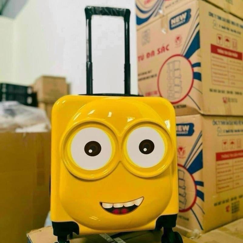 Vali MINION siêu hot, size 20ich, khoá mật mã an toàn cho bé - Cực cute 4