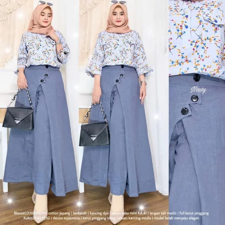 ROK CELANA SYARI MUSLIMAH DEWASA / ROK CELANA 2 IN 1 / ROK CELANA TERBARU / ROK CELANA KANCING SUPERNOVA PREMIUM 3