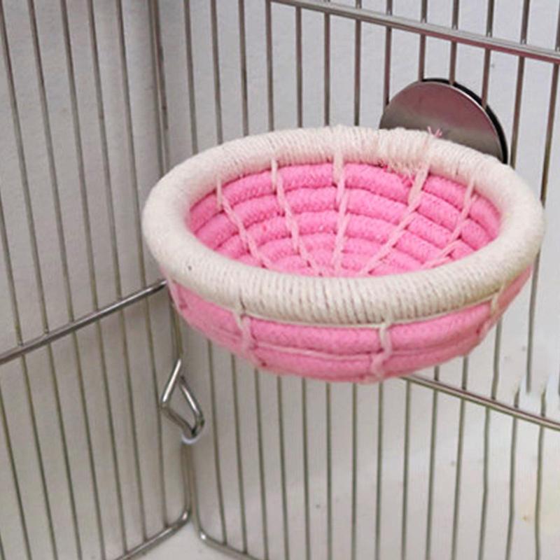 Product Introduction of Pet Bird Nest Hanging Sleeping Bed Cotton Rope Cave Cage Toys Soft Bird House Hut for Cockatoo Parrot Lovebird Budgies Hamster 3