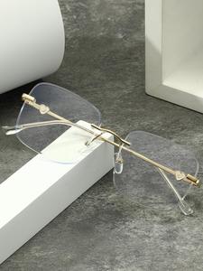 Simple Style Plain Color Square Eyeglasses, Trendy Casual Eyeglasses for Women & Men, Fashion Eyeglasses for Work, Daily Clothing Decor, for Student Daily Use