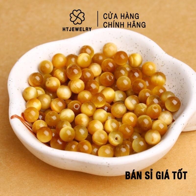 [SIÊU RẺ] 1 HẠT Đá Thạch Anh Mắt Hổ Vàng Tâm VIP Tự Nhiên 100% HTJEWELRY PH417 0