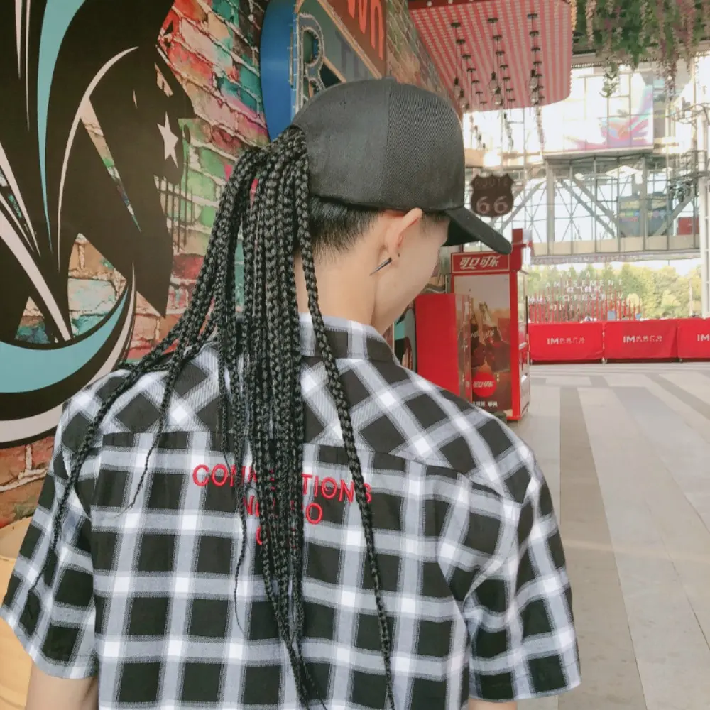 Tóc Nối Sợi Chịu Nhiệt, Phong Cách Dự Tiệc, Chất Lượng Cao, Unisex, Trông Tự Nhiên, Phụ Kiện Tóc Có Thể Điều Chỉnh Thích Hợp Cho thắt bím Tóc Bẩn, Tóc Giả, Mũ, thắt bím Tóc Hip-Hop, Mũ Bóng Chày, Dreadlocks, Mũ Tóc Giả Vui Nhộn